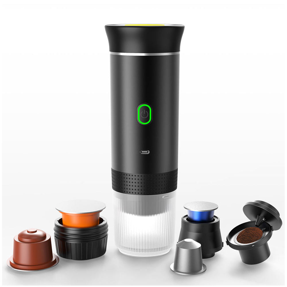 Wireless Portable Electric Coffee Espresso Maker_Black